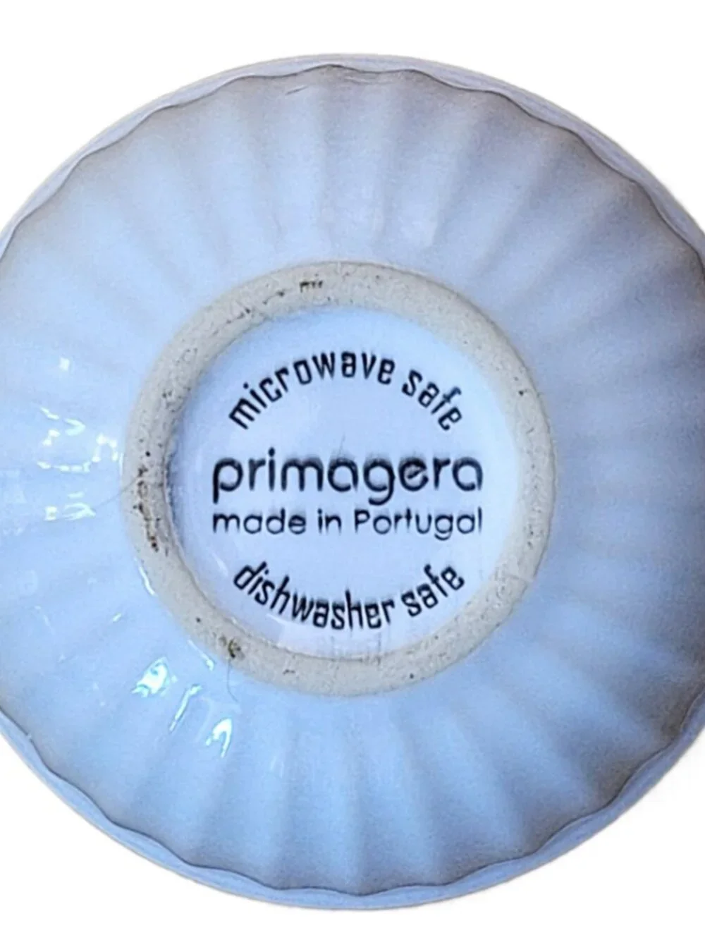 Primagera Portugal Fluted Ceramic 6oz Ramekin Bowls Set of 4